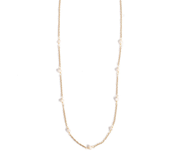 2047-0001 Pure Steel 14K Pearl Necklace