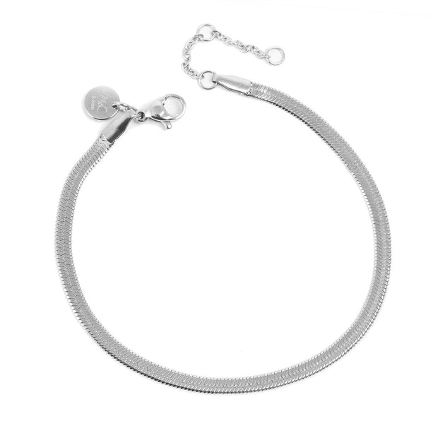 3046-0092 Steel Clean Collection Snake Bracelet Silver