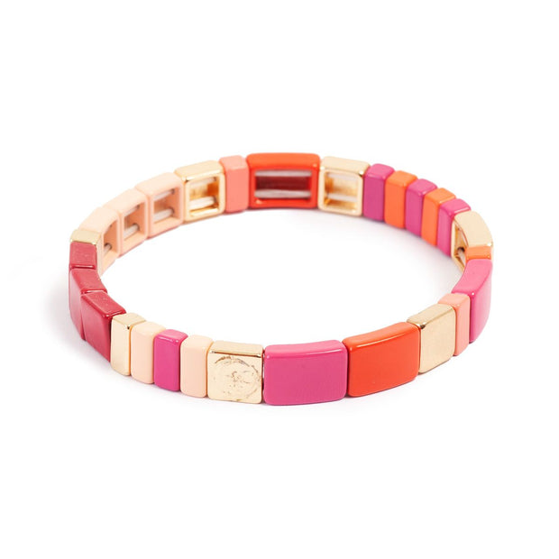Enamel Tiles Bracelet - Multiple Colours
