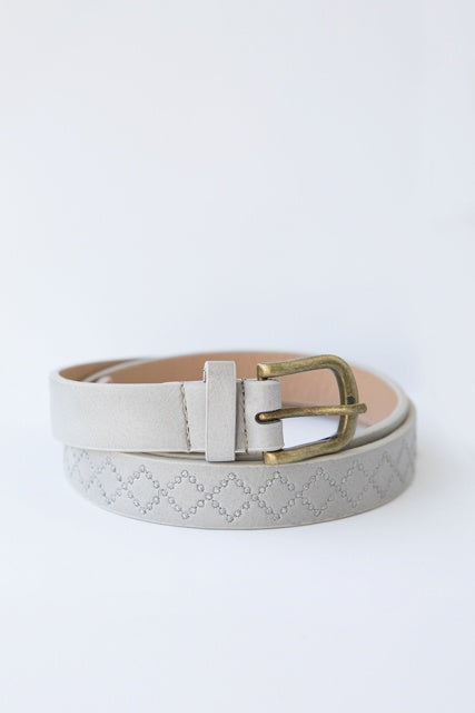 Grey Stitch Belt