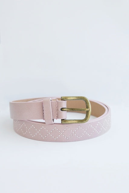 Pink Stitch Belt