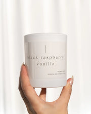 Black Raspberry Vanilla Candle - Wooden Wick 270g