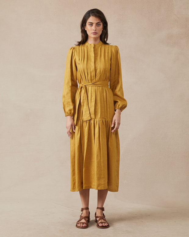 Claudia Dress - Mustard