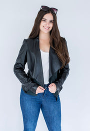 Dressed Leather Jacket - Black