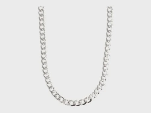 Chain Reaction Necklace - Grey Pearl