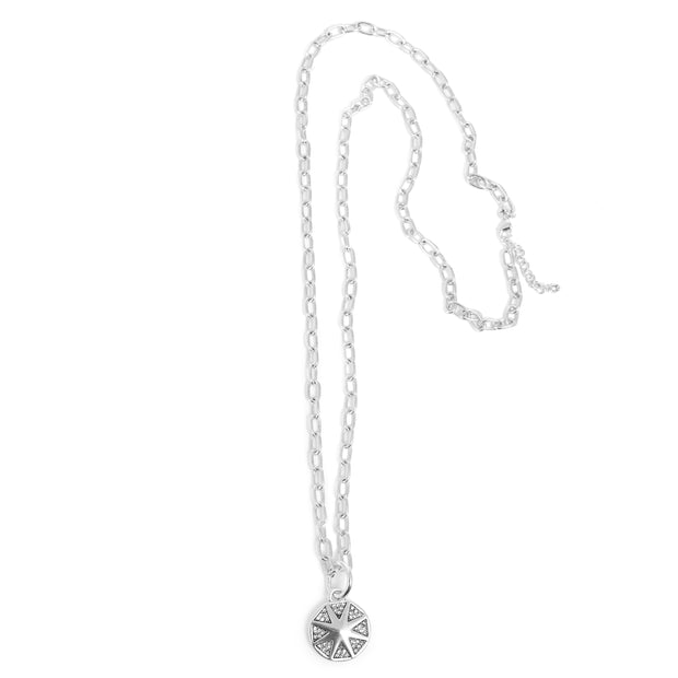 Shine Bright Silver Necklace 90cm + Extn.