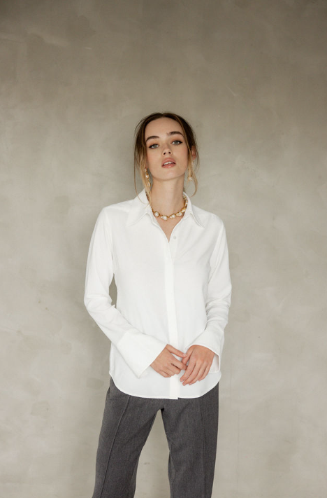 Endlessly Long Sleeve Shirt - White