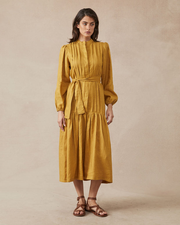 Claudia Dress - Mustard