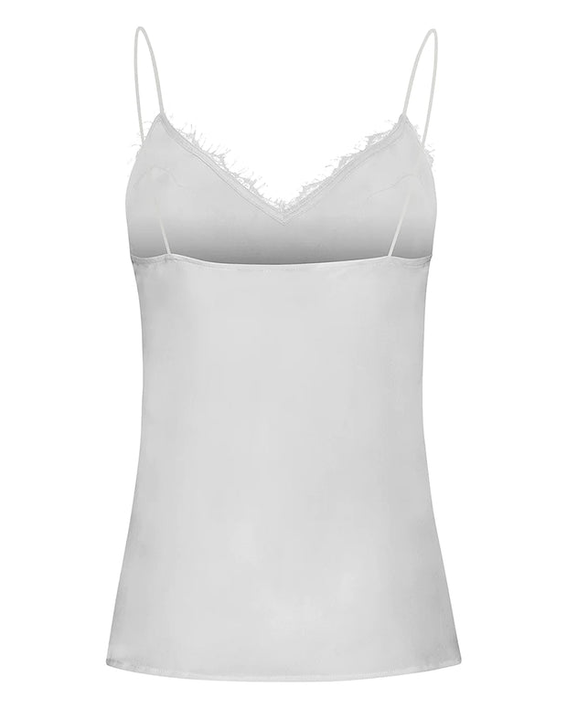 First Taste Of Fame Silk Camisole - White