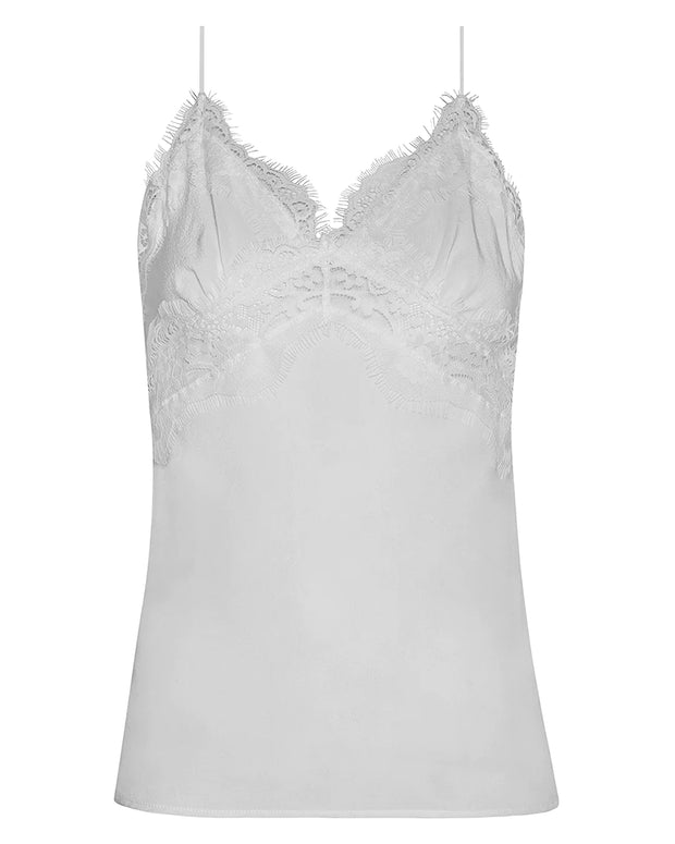 First Taste Of Fame Silk Camisole - White