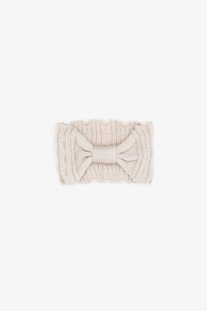 Bow Knit Headband - Oatmeal