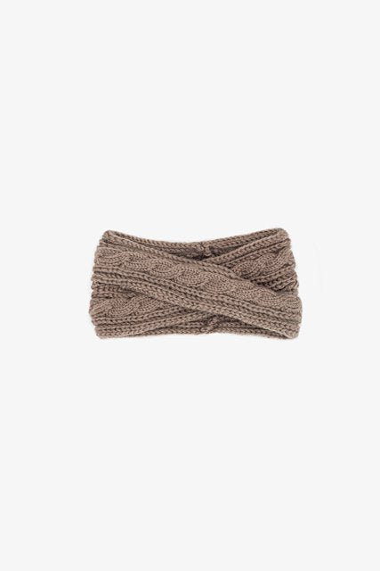 Cable Knit Cross Headband