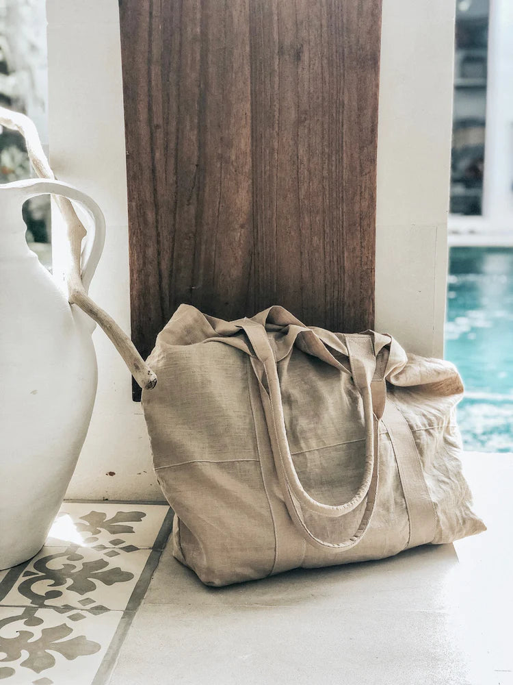 Linen Beach Bag TADDesign