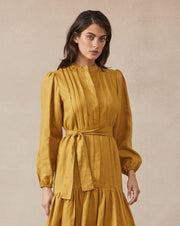 Claudia Dress - Mustard