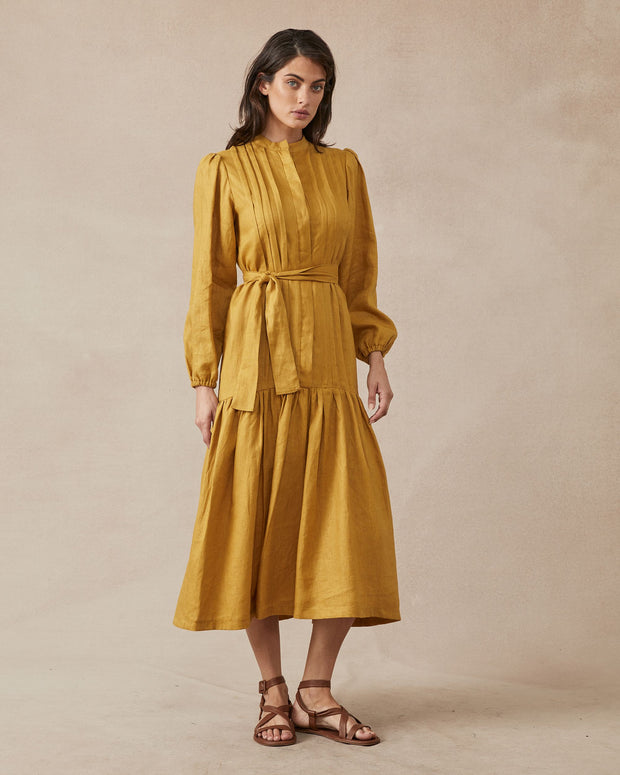 Claudia Dress - Mustard