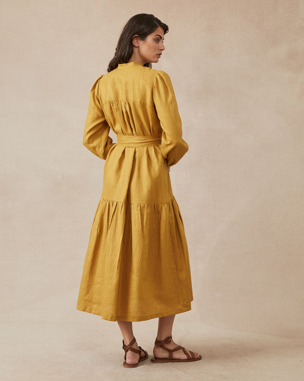 Claudia Dress - Mustard